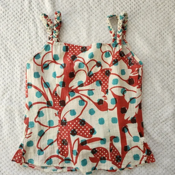 Flower Sleeveless Top  Size M - Picture 2 of 5